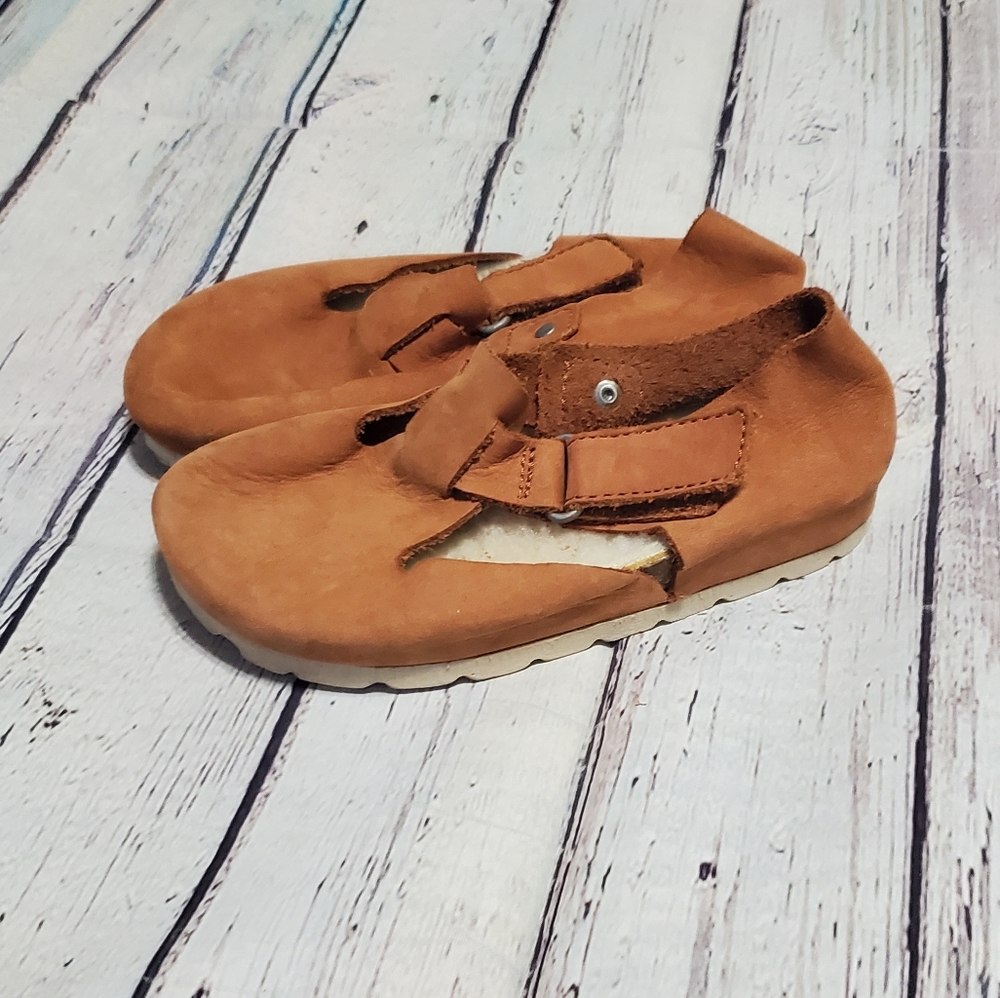 Zara toddler girl leather clogs 24 7